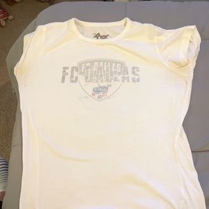 Fc Dallas White Tee M